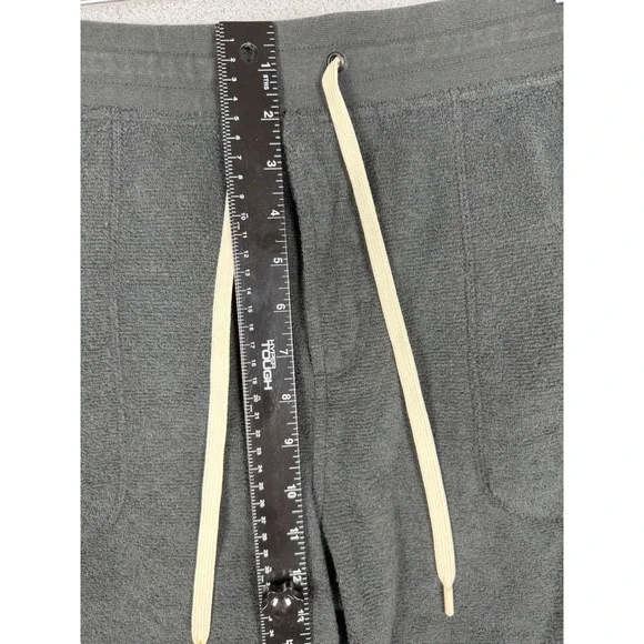 Outerknown Terry Towel Sweat Shorts Men's XL Black Cotton Hemp Blend - Picture 8 of 9